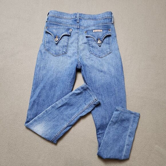 Hudson Lynne Flap Pocket Jeans High Waist Super Skinny Sz 26 - Picture 5 of 11